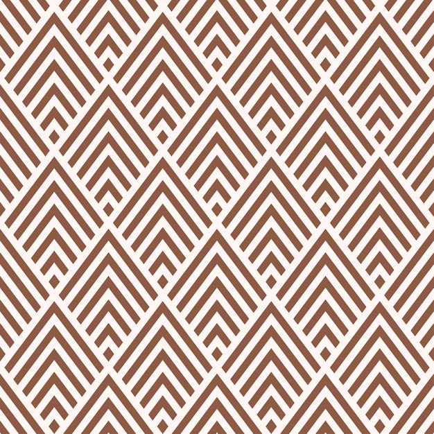 Seamless pattern with brown geometric design