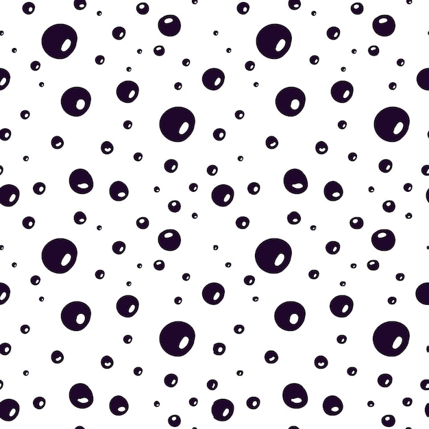 Seamless pattern with bubbles Water bubbles pattern