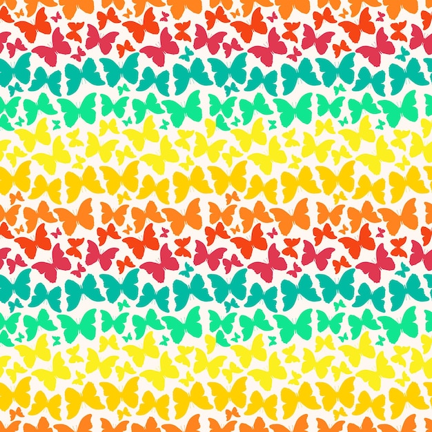 Seamless pattern with butterflies