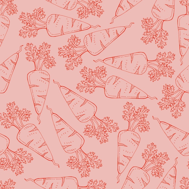 seamless pattern with carrot