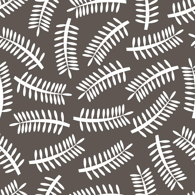 Seamless pattern with cartoon twigs