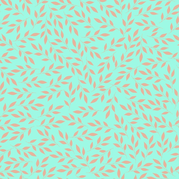Seamless pattern with cartoon twigs
