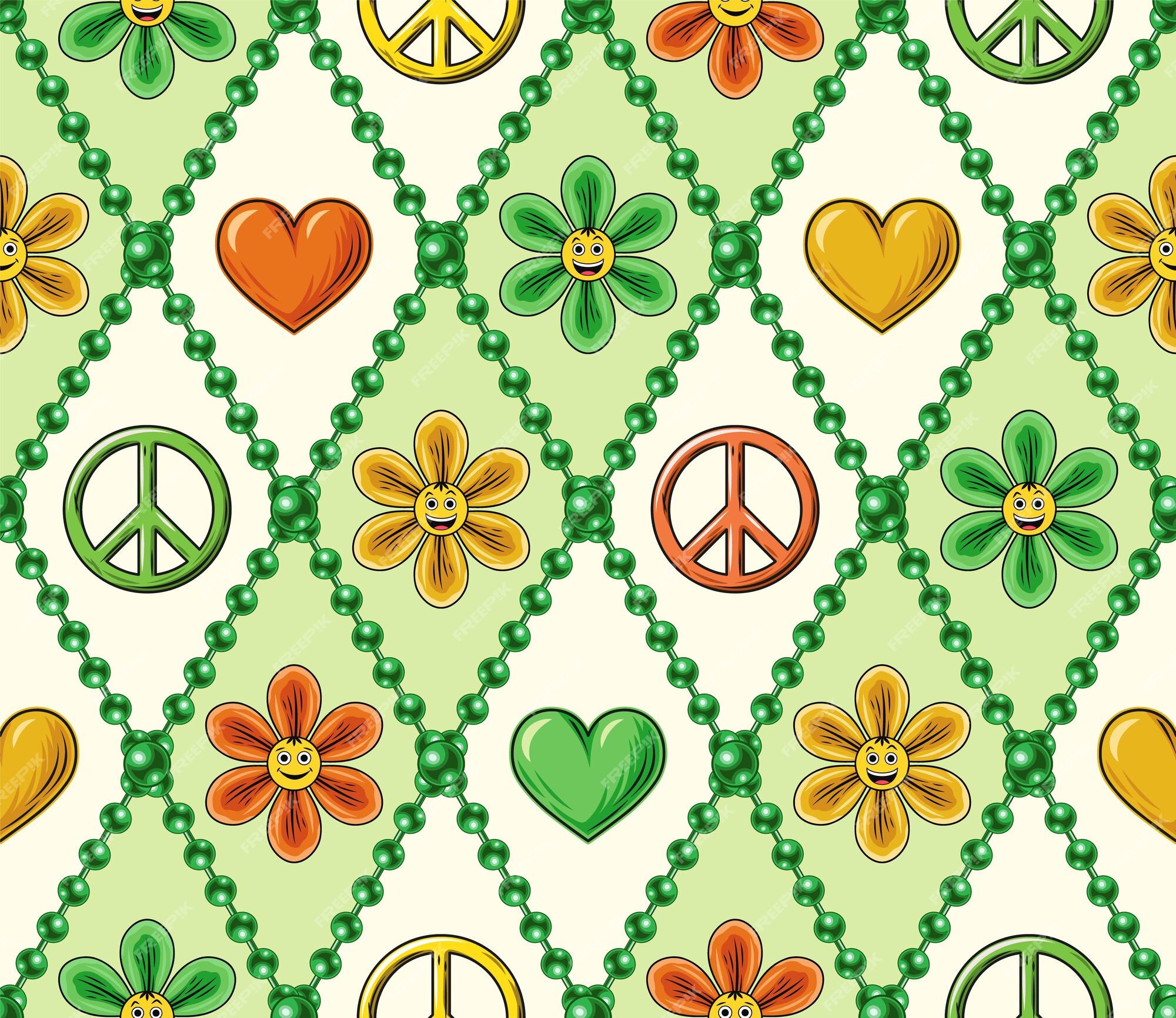 Peace sign, Peace Symbol, Hippie Symbol, green minimal background