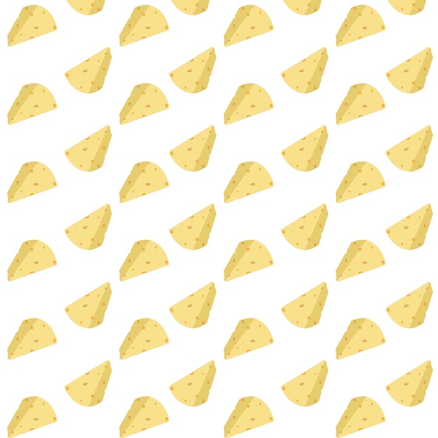 Vector seamless pattern with cheese. vector illustration