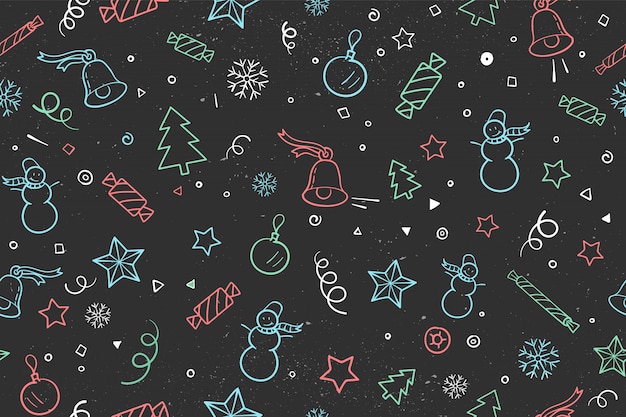 Seamless pattern with Christmas element