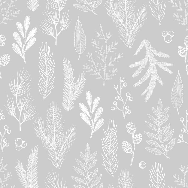 Seamless pattern with christmas elements. vector illustration.