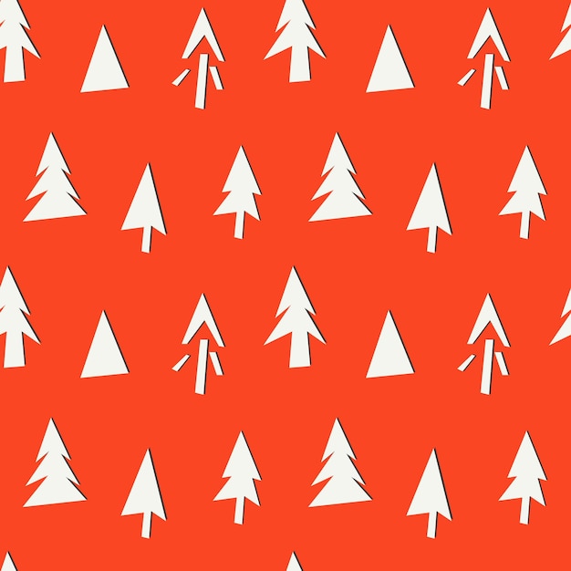 Seamless pattern with Christmas trees