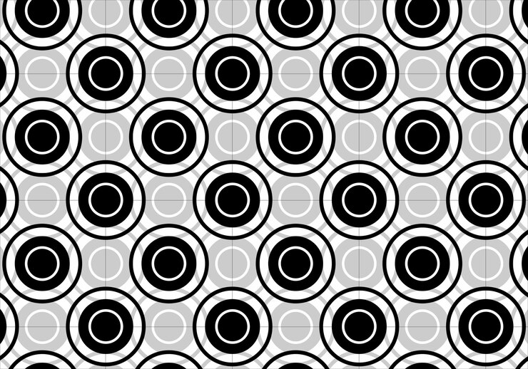 Vector seamless pattern with circles pattern backdrop or background for banner or wallpaper