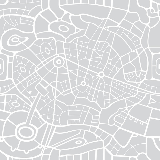 seamless pattern with city map