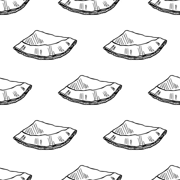 Seamless pattern with coconut doodle for decorative print wrapping paper greeting cards wallpaper and fabric