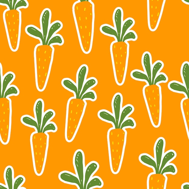 seamless pattern with color carrot