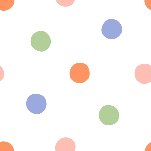 Seamless pattern with colorful circles
