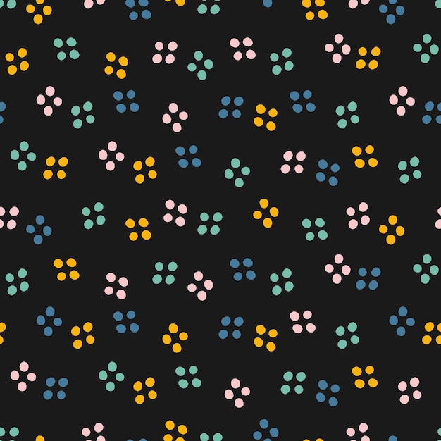 Vector seamless pattern with colorful dots