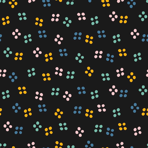 Seamless pattern with colorful dots