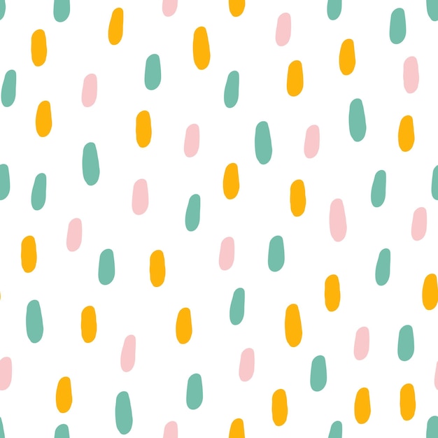Vector seamless pattern with colorful spots