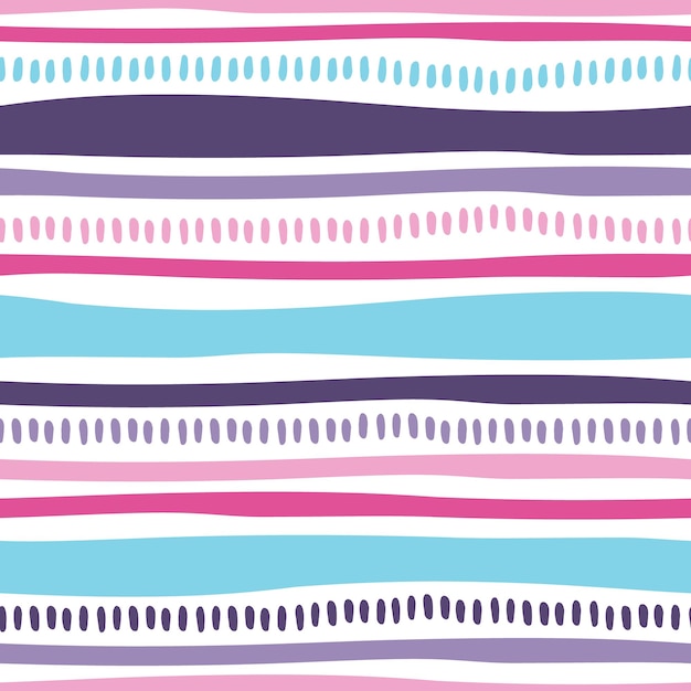 Seamless pattern with colorful stripes