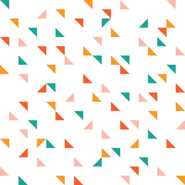 Seamless pattern with colorful tiny triangles