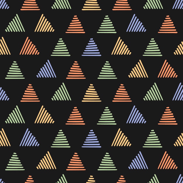 다채로운 삼각형으로 완벽 한 패턴