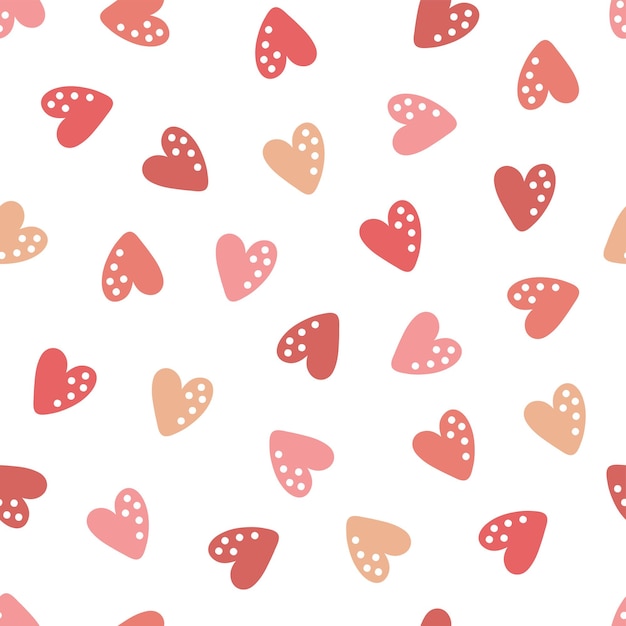 cute hearts seamless pattern design vector for valentine wrapping paper  10889686 Vector Art at Vecteezy