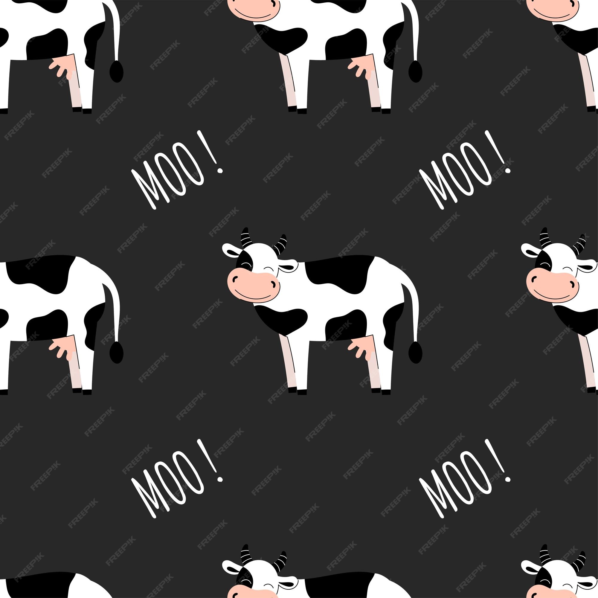 Free and customizable cow wallpaper templates