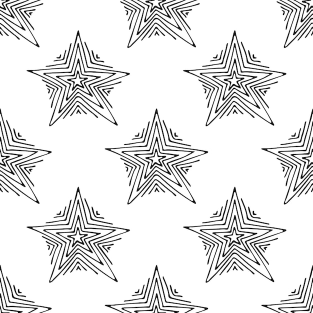 Бесшовный рисунок с милыми звездами для декоративного печати оберточной бумаги поздравительные карточки обои и ткань
