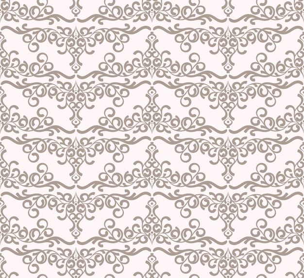 Vector seamless pattern with damask ornament for textile fabric wallpaper wrapping ceramic tile fashion