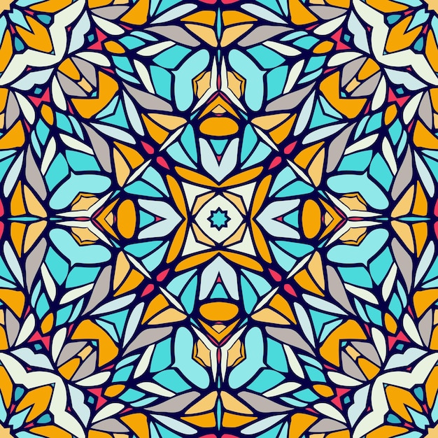 Seamless pattern with decorative ornament