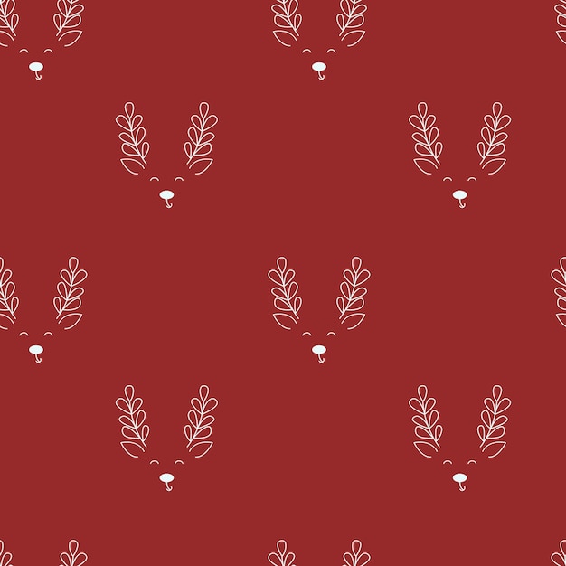 Seamless pattern with deer, winter pattern with deer, winter,winter pattern