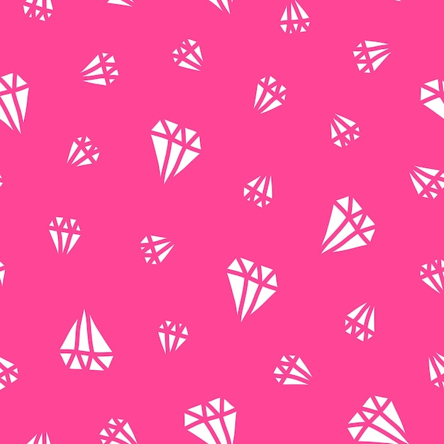 Seamless pattern with diamonds