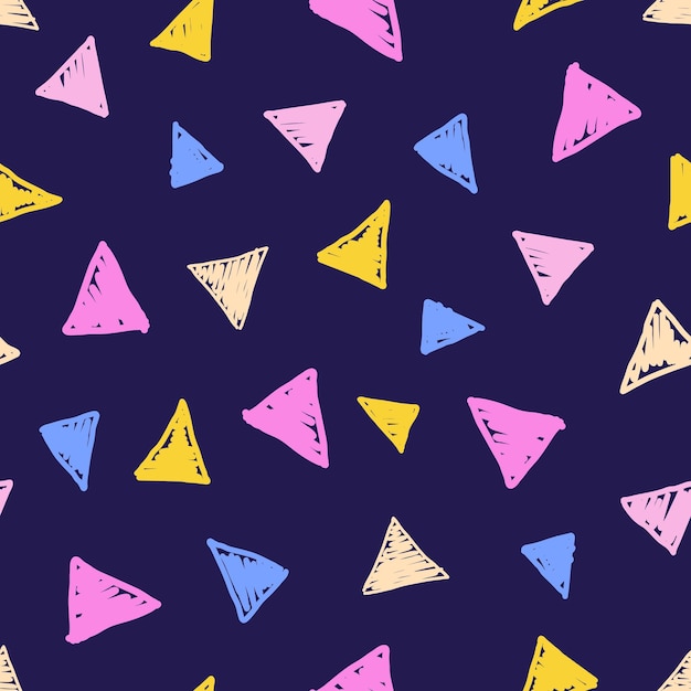 seamless pattern with different shapes