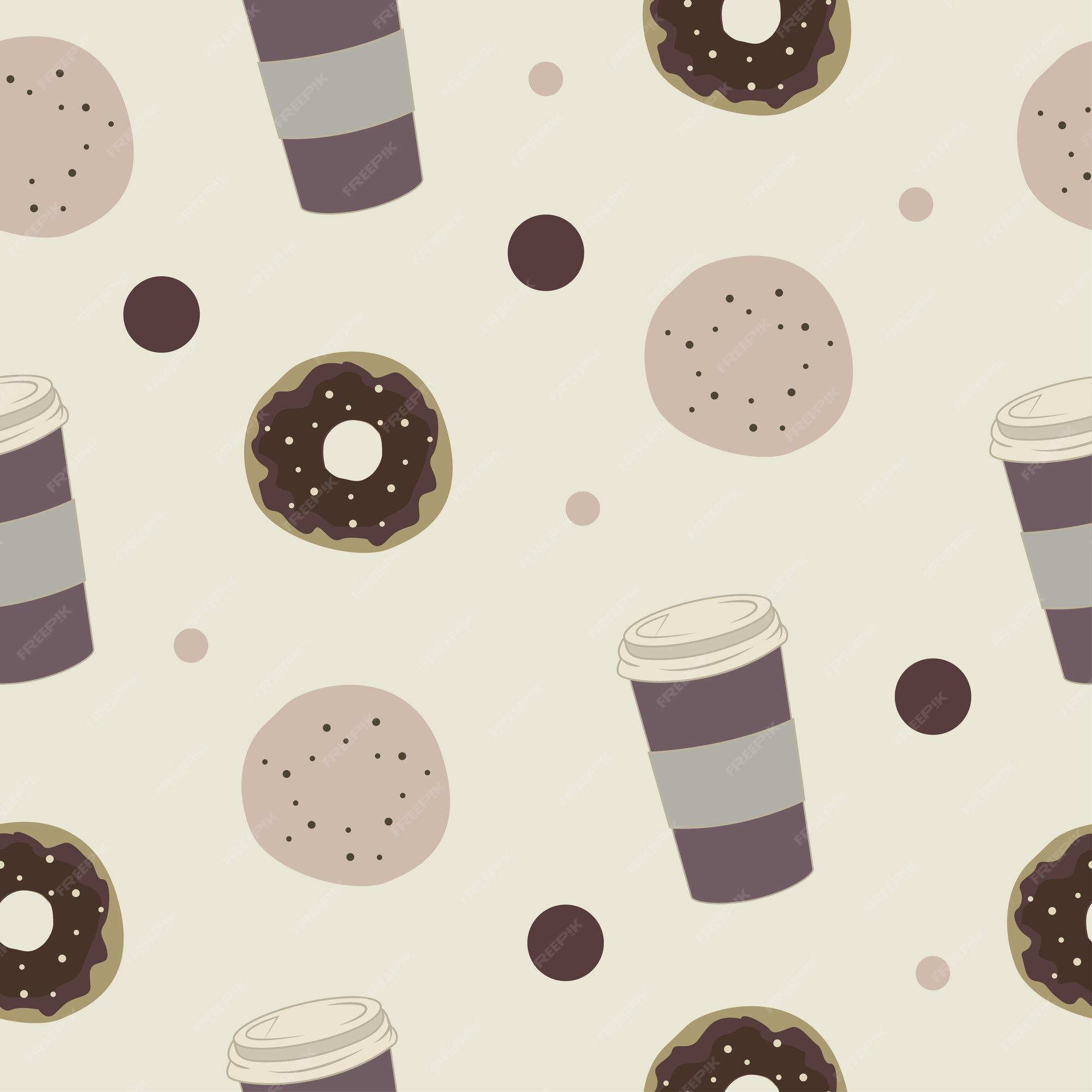 Mẫu hoa văn vòng cung donut và cà phê là sự lựa chọn tuyệt vời để thể hiện sự đa dạng và tinh tế của bạn. Với màu sắc sáng tạo và hình ảnh độc đáo, bạn sẽ chắc chắn gây ấn tượng với những người xung quanh.