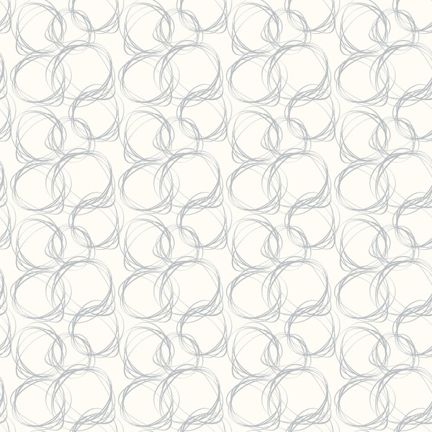 Seamless pattern with doodle ornament