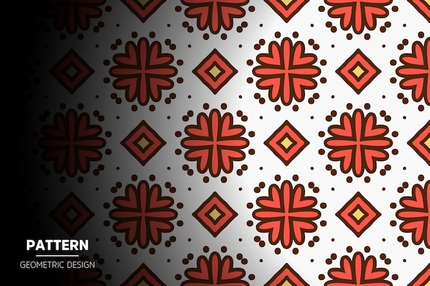 Seamless pattern with ethnic mandala ornament