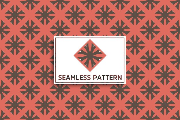 Seamless pattern with ethnic mandala ornament