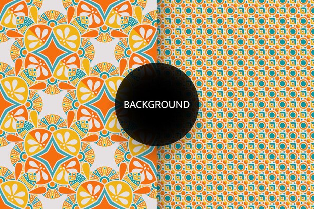 Seamless pattern with ethnic motif