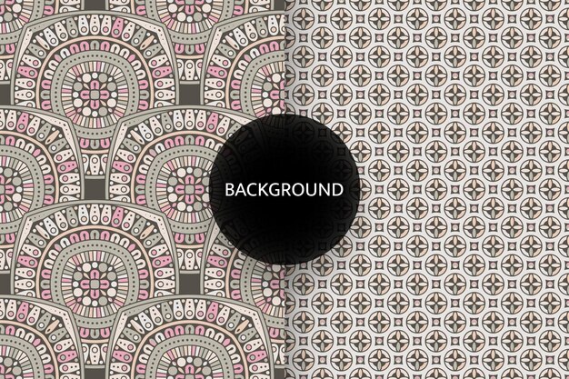 Seamless pattern with ethnic motif