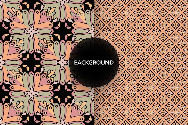 Seamless pattern with ethnic motif