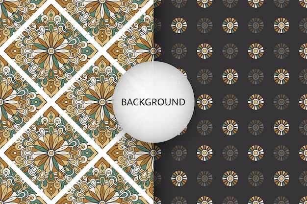 seamless pattern with ethnic ornament