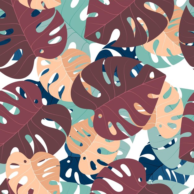 seamless pattern with floral cuteand color fulstel
