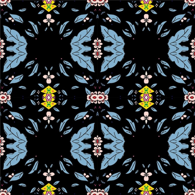 Seamless pattern with floral motifs able to print for cloths tablecloths blanket shirts dresses