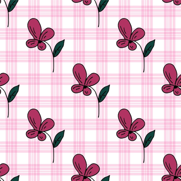 천 식탁보 담요 셔츠 드레스에 인쇄할 수 있는 꽃 모티브가 있는 원활한 패턴