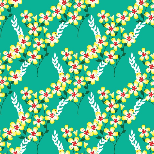 Vector seamless pattern with floral motifs able to print for cloths tablecloths blanket shirts dresses