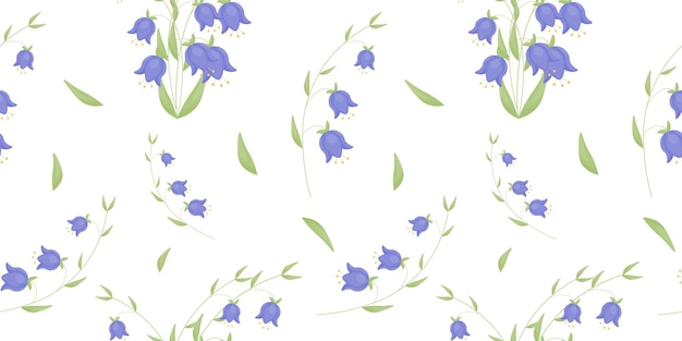 ベクトル 透明な背景の花のベル ブルーの花 ベクトル