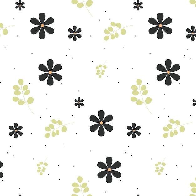 seamless pattern with flowers