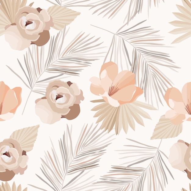 Seamless pattern with flowers.