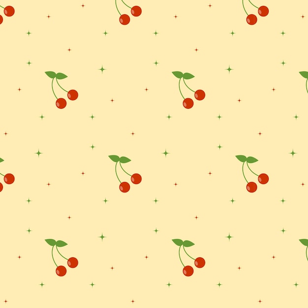 seamless pattern with fruits summer pattern