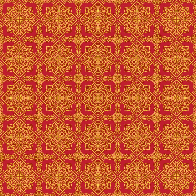 Seamless pattern with geometric elements