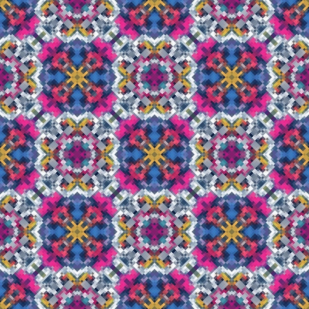 A seamless pattern with geometric shapes.