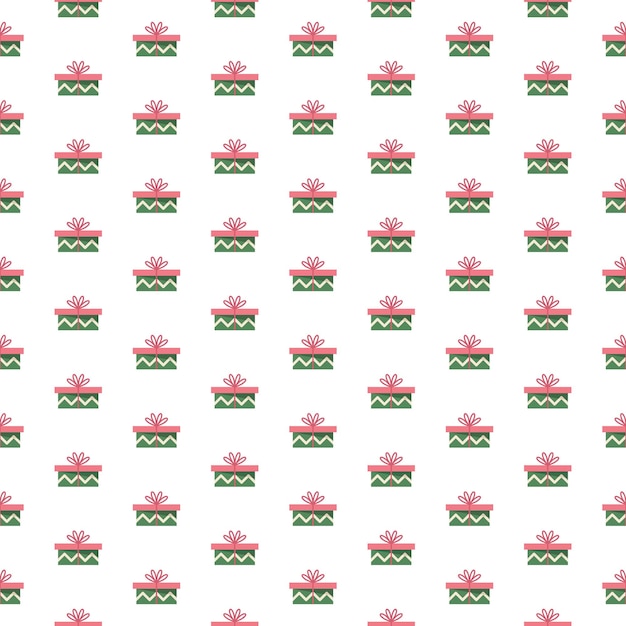 Seamless pattern with gift boxes