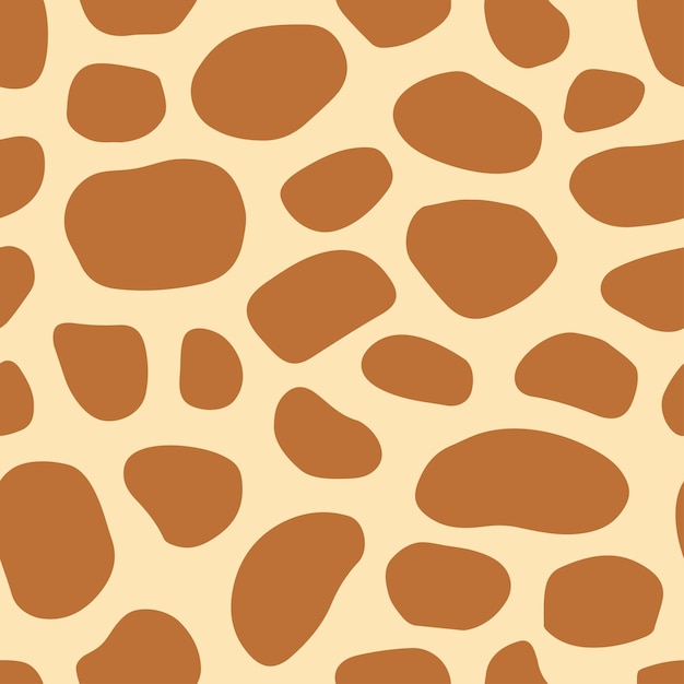 Seamless pattern with giraffe spots Cute print for fabric clothes toys and home decor